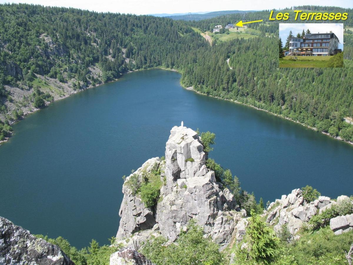Les Terrasses Du Lac Blanc - Studios & Appartements Орбе Екстериор снимка